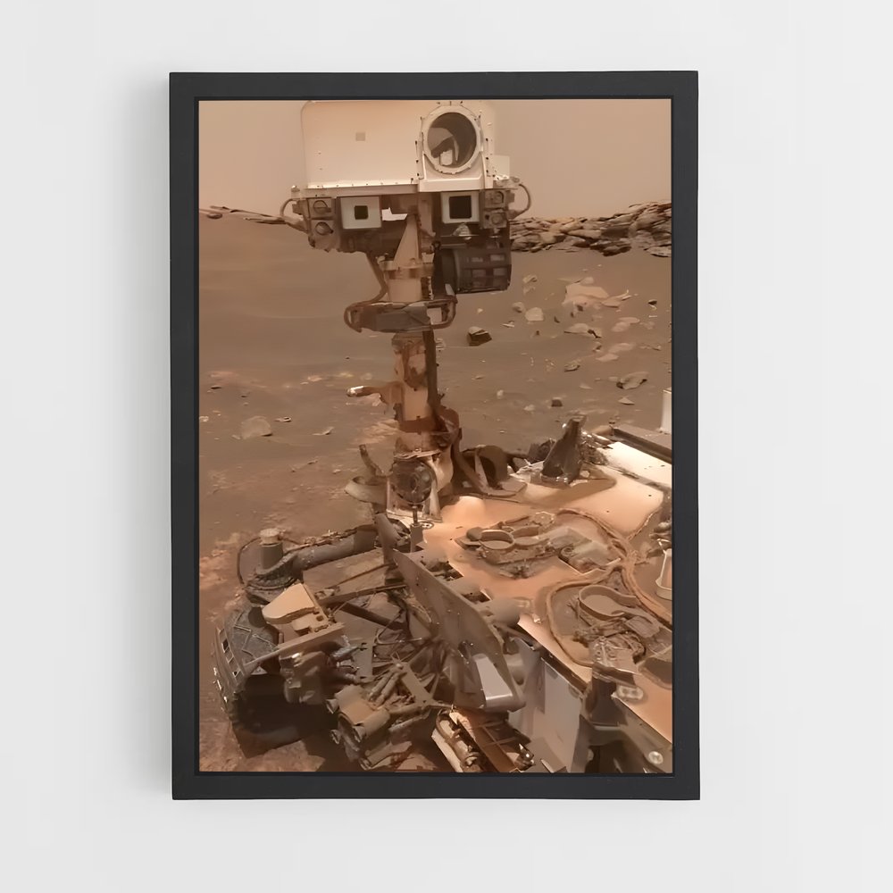 Poster Sur la Surface Martienne – affiche Astronomie (vue 2)